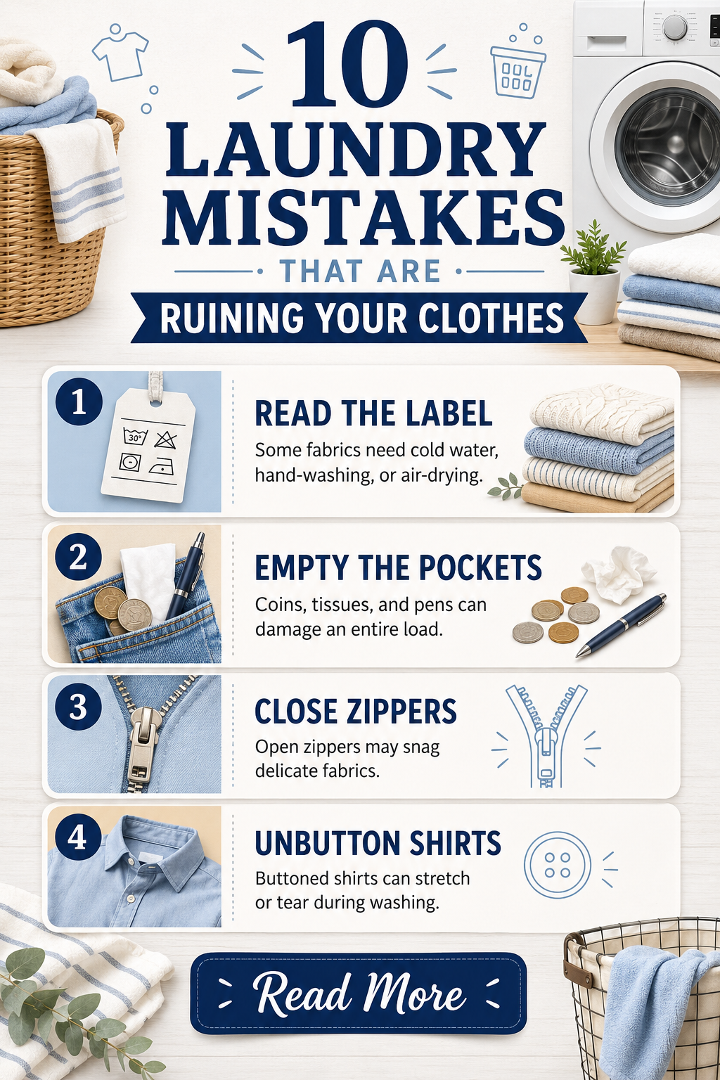 Laundry mistakes ruining your clothes