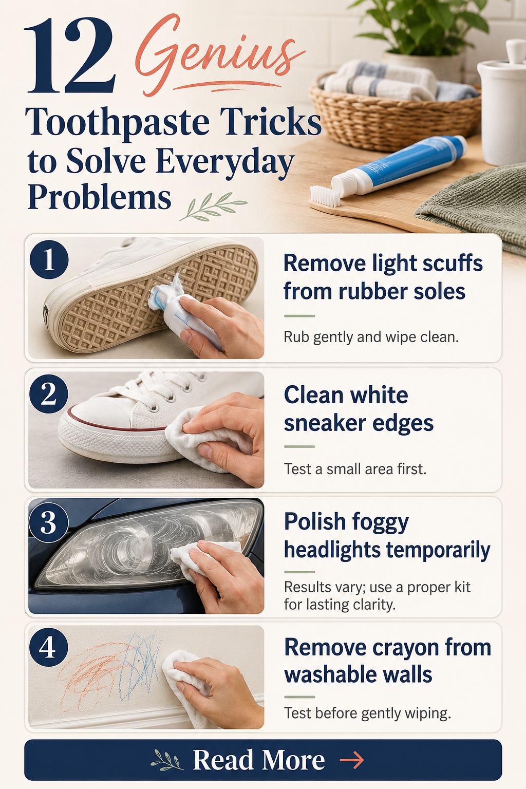 Toothpaste tricks for everyday solutions