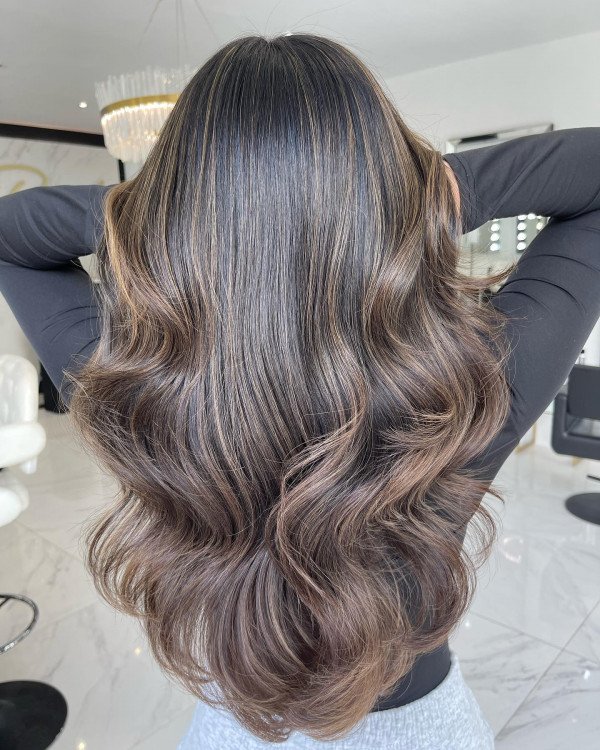 Balayage and Babylights Long Layers