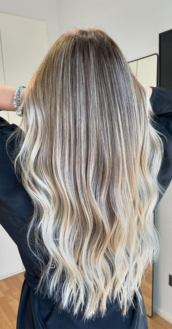 Cream Vanilla Blonde Balayage