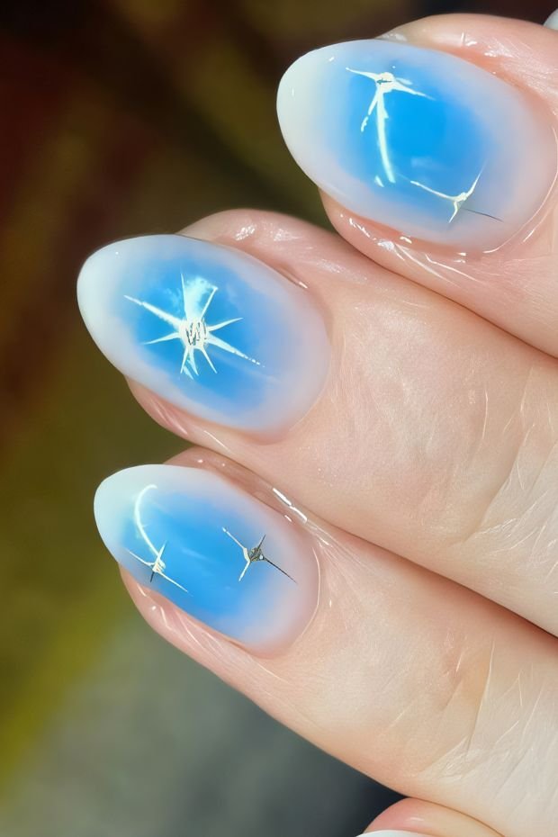 Icy Blue and Starry Accents