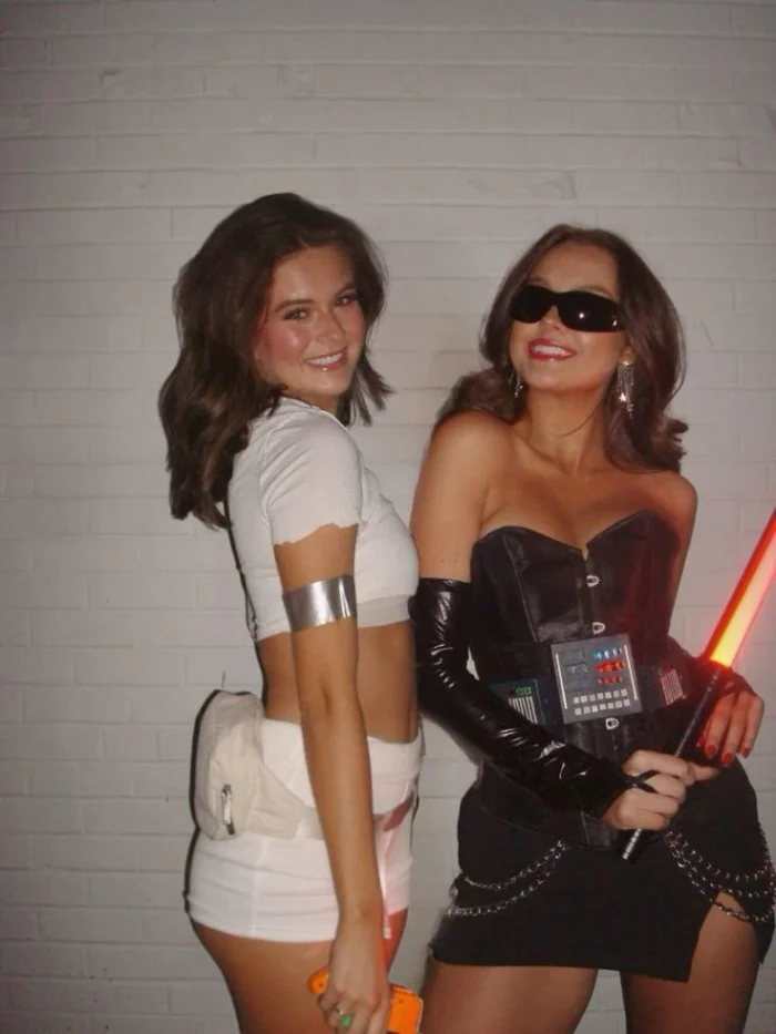 Padmé and Darth Vader