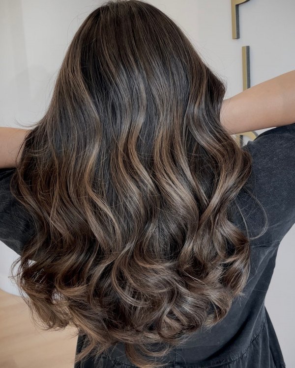 Rich Dark Brown Wavy