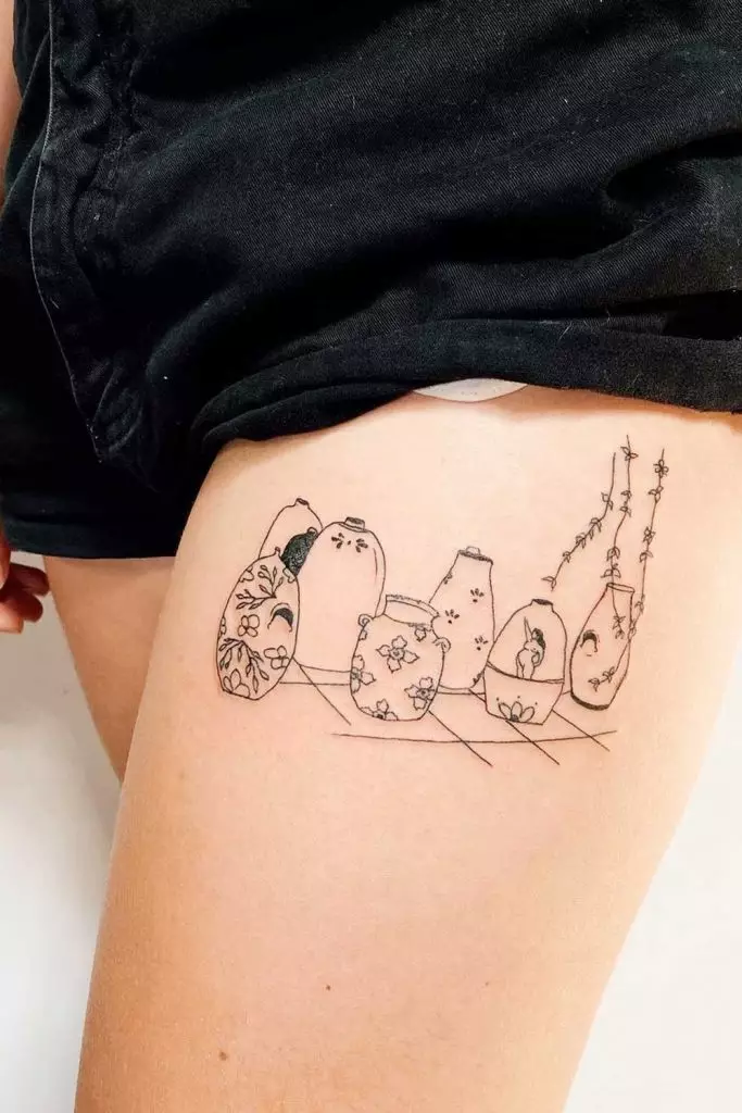 Simple Patchwork Tattoos
