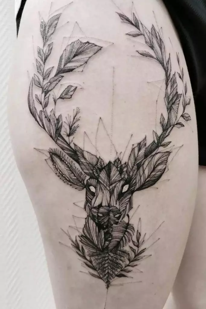 Sketch Style Deer