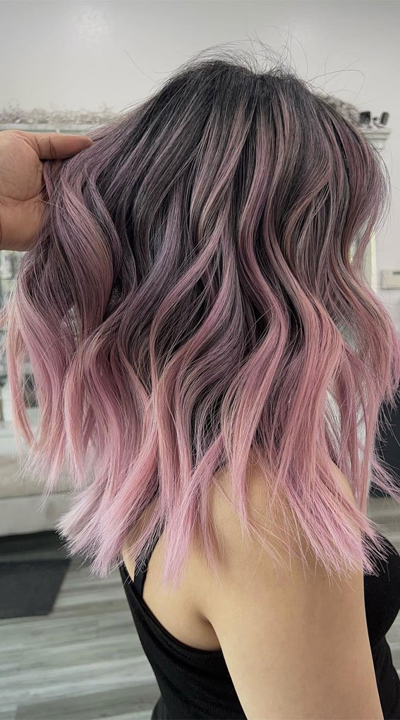 Smoked Cotton Candy Pin Balayage