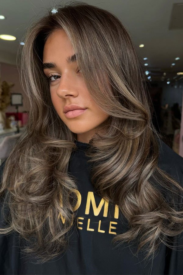 Smoky Ash Layered Curls