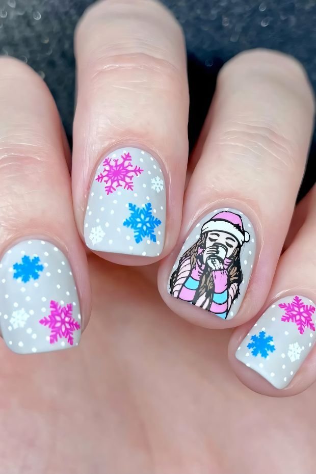 Snowflakes and Cozy Characters
